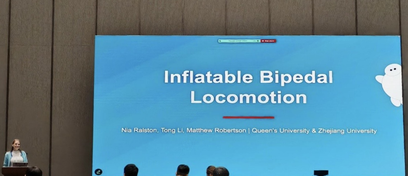 ADVENTOR trainee presenting at IROS workshop in Hangzhou, China