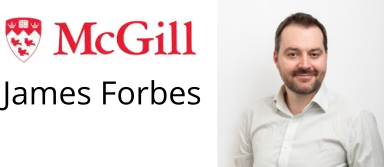 Portrait of Dr. James Forbes and McGill University Logo